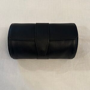 ROYCE New York Midnight Leather Glasses Case